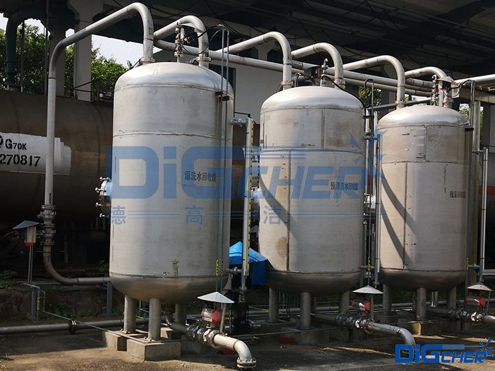 德高潔石油化工鐵路罐車自動(dòng)化清洗系統(tǒng)回收罐