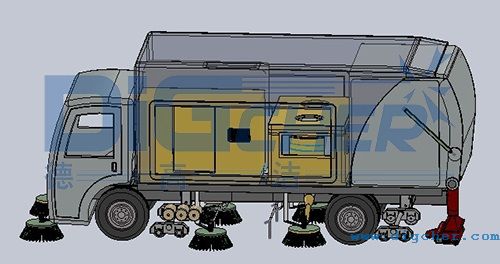 多功能軌道槽清洗車